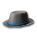 Синяя фетровая шляпа