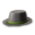 Зелёная фетровая шляпа